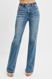 Risen Aubrey Tummy Control High Rise Straight Jeans