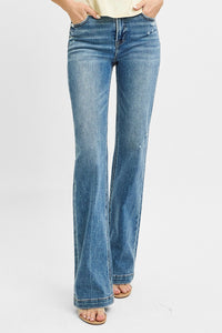 Risen Aubrey Tummy Control High Rise Straight Jeans