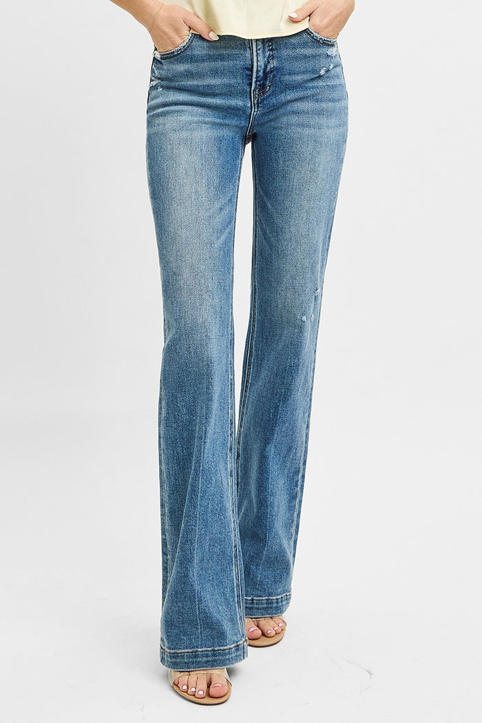Risen Aubrey Tummy Control High Rise Straight Jeans