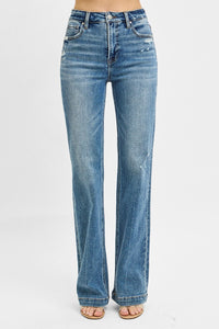 Risen Aubrey Tummy Control High Rise Straight Jeans