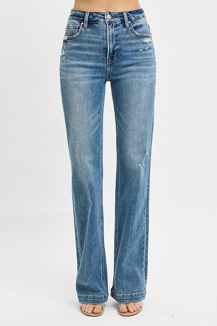 Risen Aubrey Tummy Control High Rise Straight Jeans