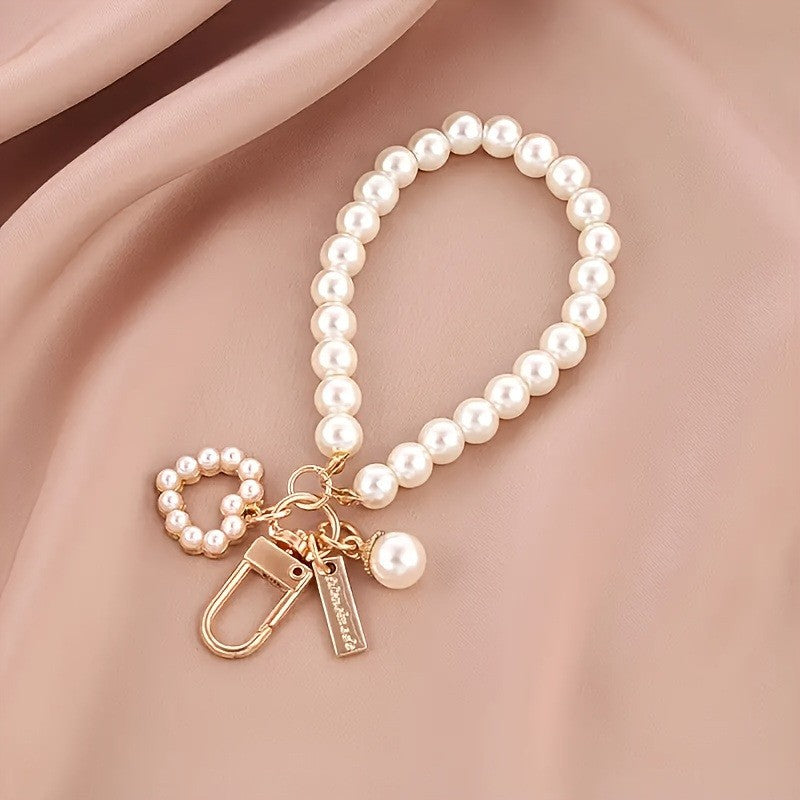 Pearl Bag Charm Keychains