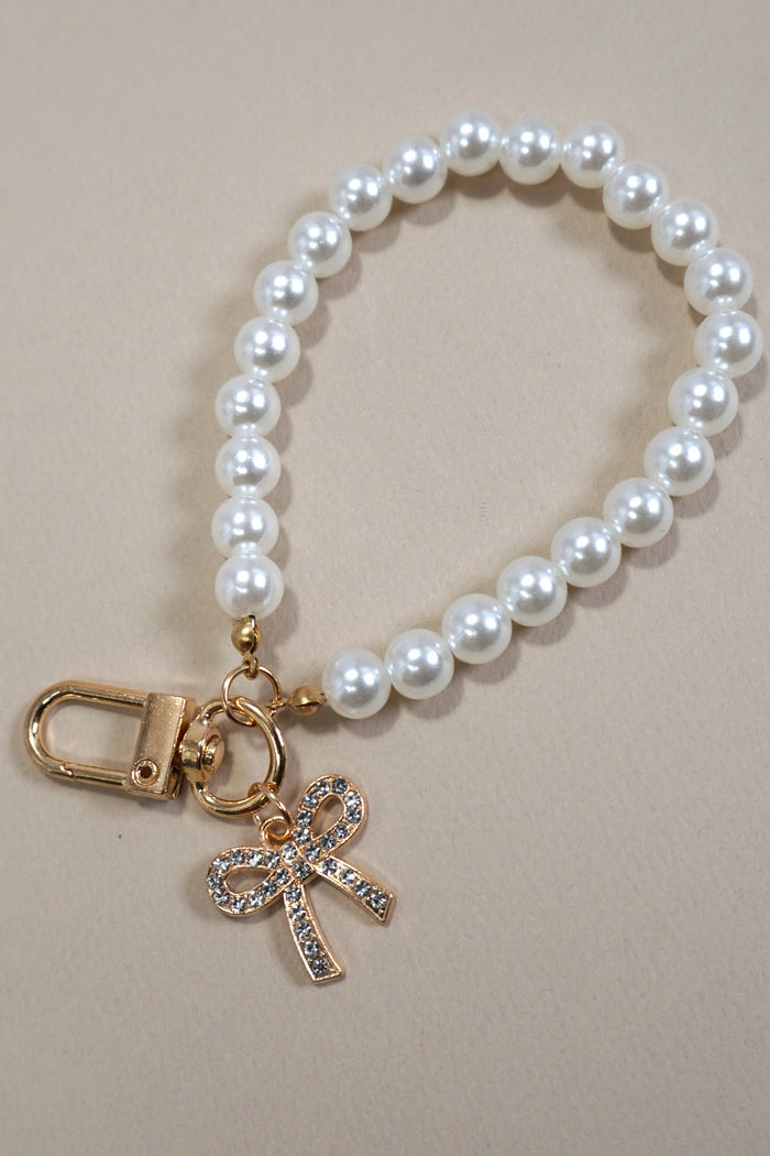 Pearl Bag Charm Keychains