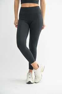 Venice High Waisted Leggings in Black