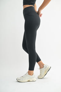 Venice High Waisted Leggings in Black