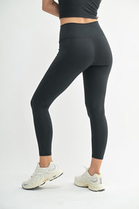 Venice High Waisted Leggings in Black