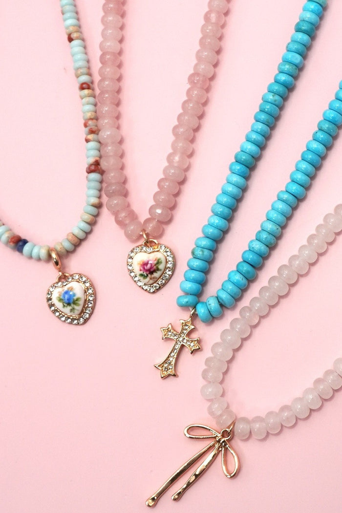 Beaded Charm Necklace