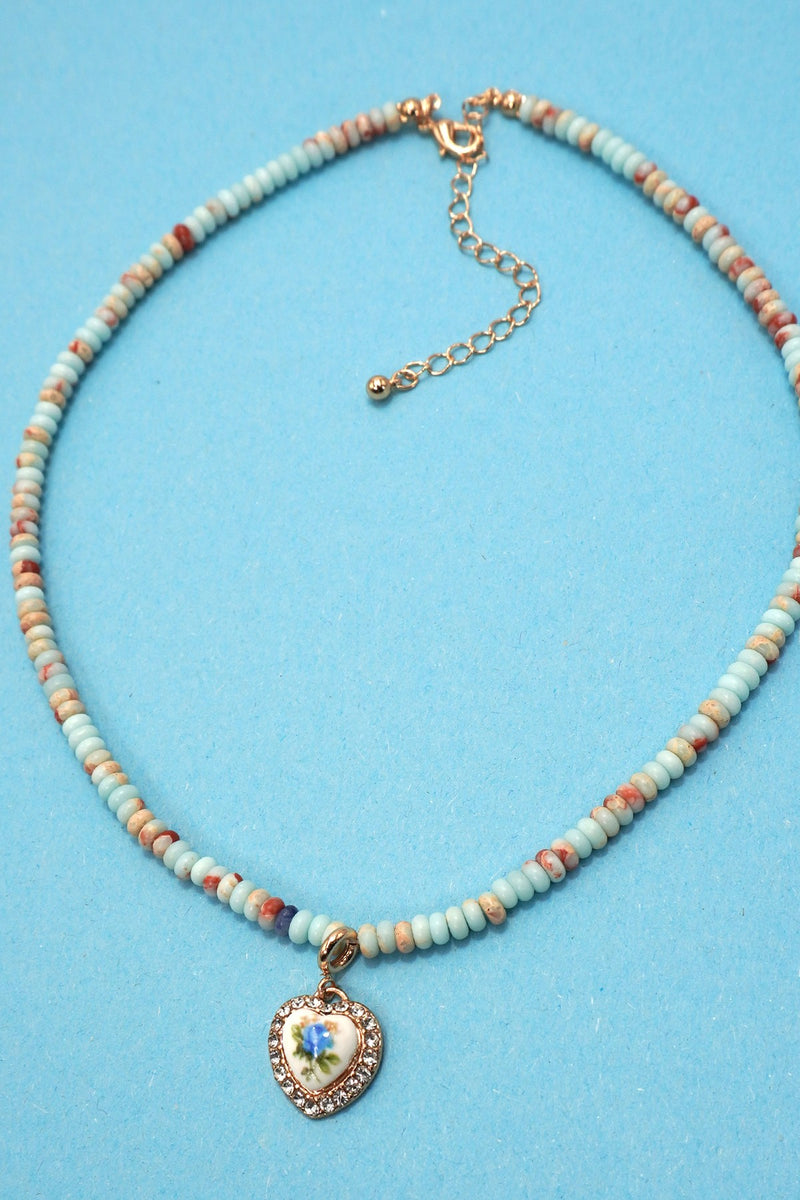 Beaded Charm Necklace