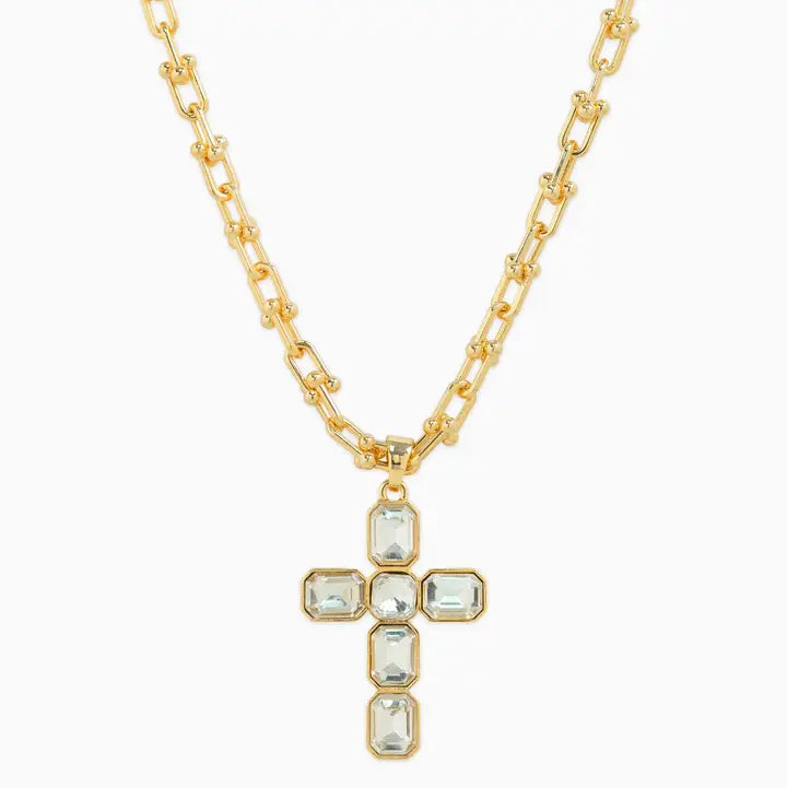 Pave Cross Necklace