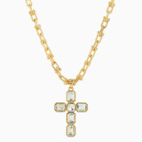 Pave Cross Necklace
