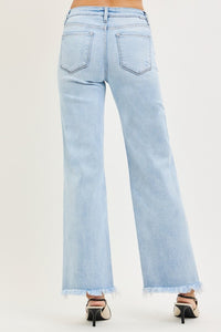Risen Addy Tummy Control Mid Rise Straight Leg Jeans