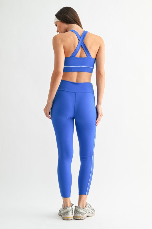 Lilah Contrast Set in Deep Indigo