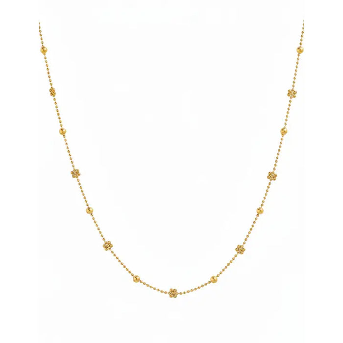 Dainty Clover Chain Necklace in Gold