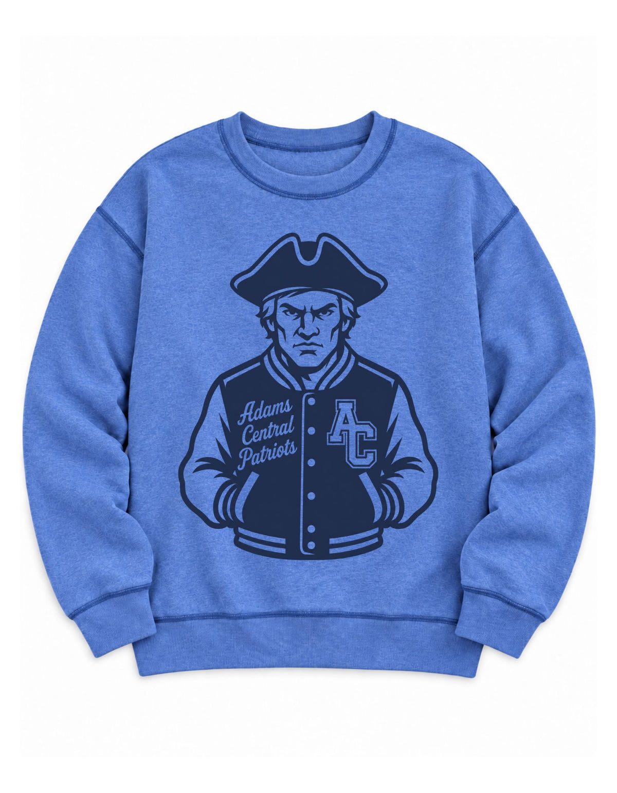 Custom Inside Out Varsity Mascot Sweatshirt