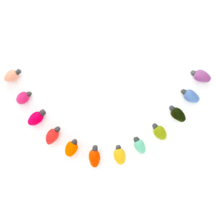 Lightbulb Felt Garland
