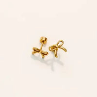 Linny Co. Sadie Bow Screwback Stud Earrings