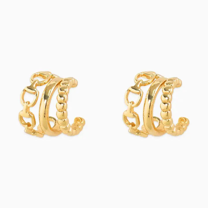 Horsebit Hoop Earrings