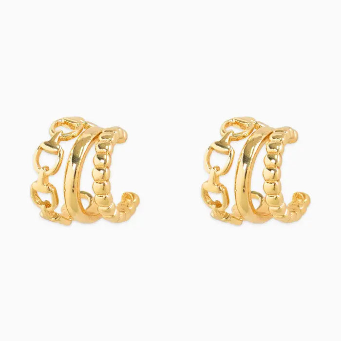 Horsebit Hoop Earrings