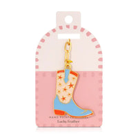 Lucky Feather Enamel Bag Charms