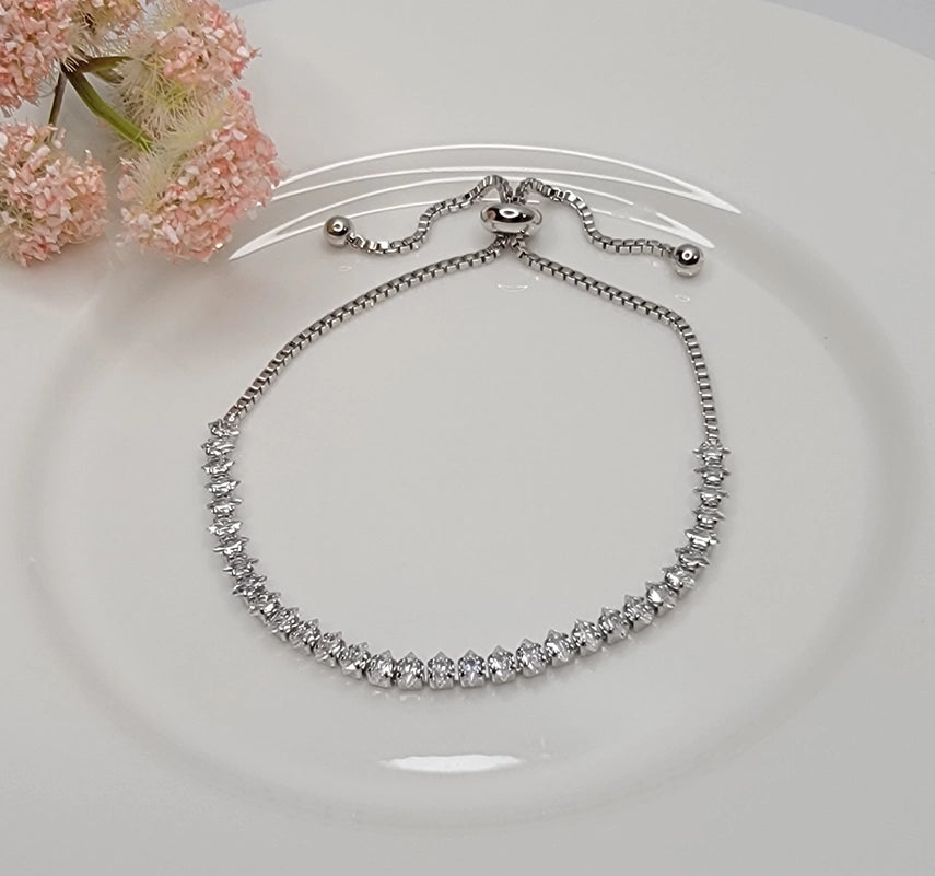 Ann Marquise CZ Slide Bracelet