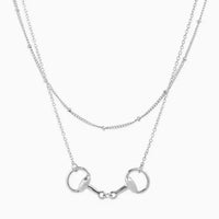 Layered Double Horsebit Necklace