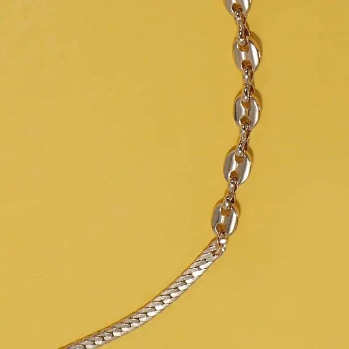 Dual Chain Necklace in Gold