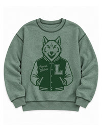 Custom Inside Out Varsity Mascot Sweatshirt