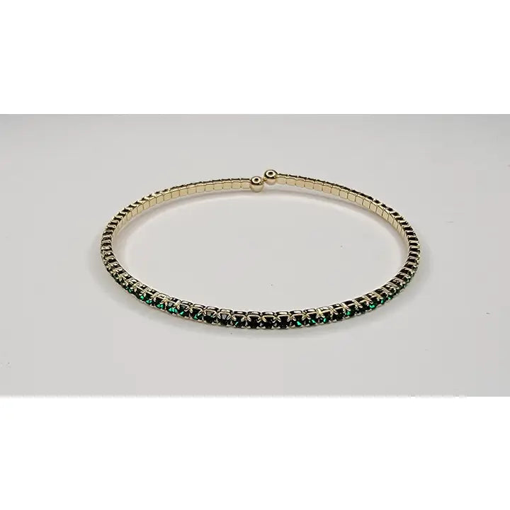 Small Rhinestone Bracelet in Gold