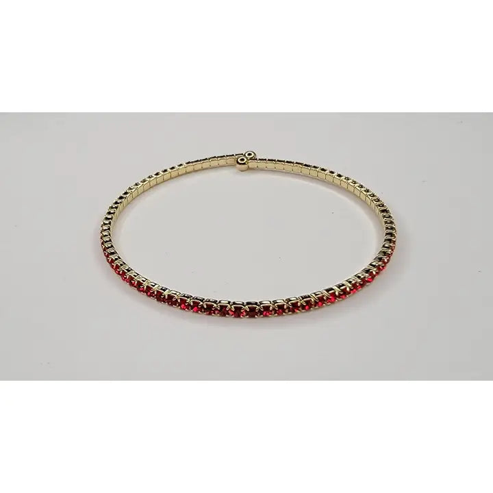 Small Rhinestone Bracelet in Gold