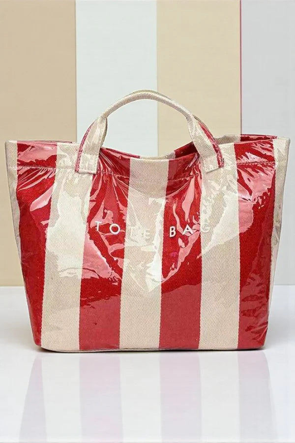Striped Tote Bag