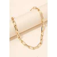 Rectangle Toggle Chain in Gold