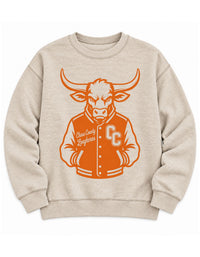 Custom Inside Out Varsity Mascot Sweatshirt