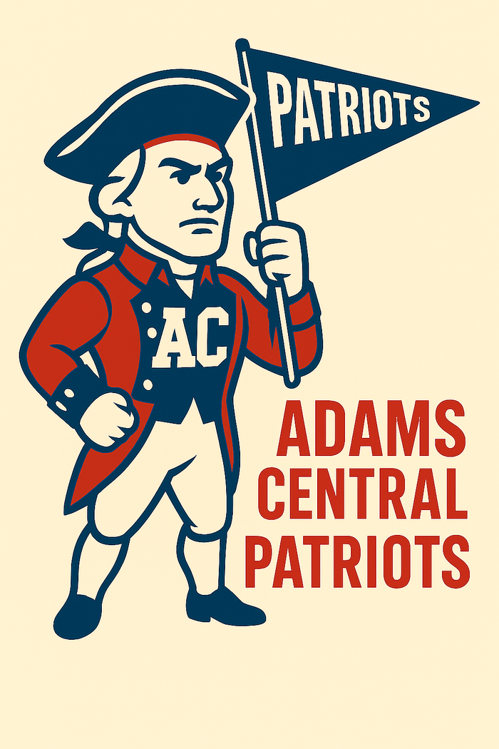 Adams Central Patriots Vintage Mascot Tee