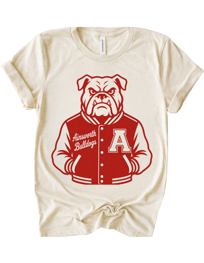 Ainsworth Bulldogs Varsity Mascot Tee