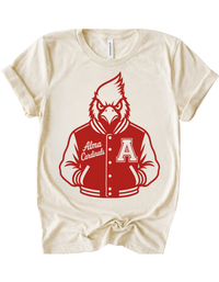 Alma Cardinals Varsity Mascot Tee