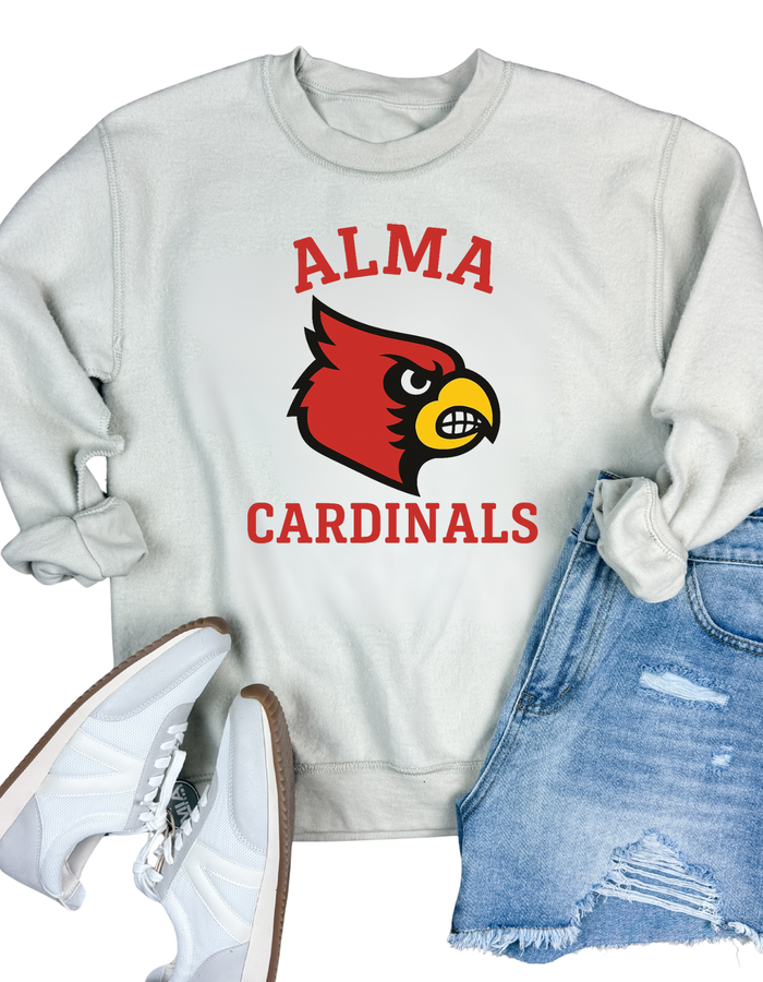 Alma Cardinals Inside Out Sweatshirt