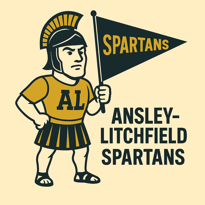 Ansley Litchfield Spartans Vintage Mascot Tee