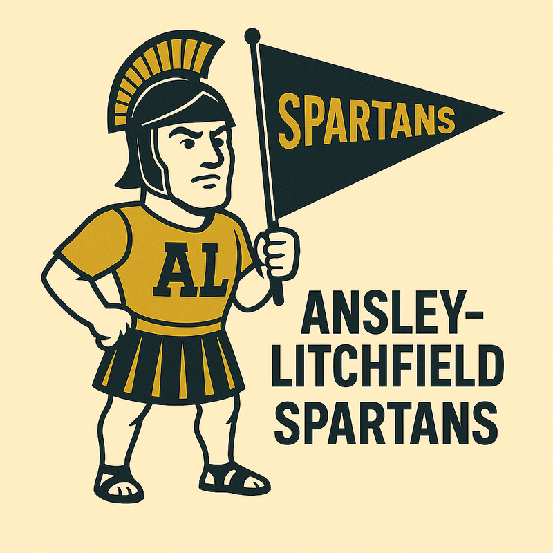 Ansley Litchfield Spartans Vintage Mascot Tee