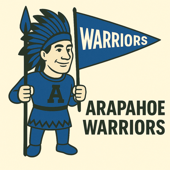 Arapahoe Warriors Vintage Mascot Tee