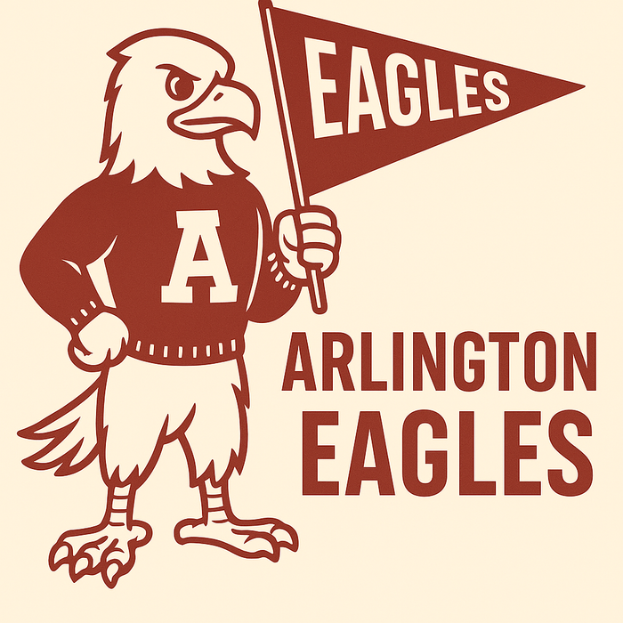 Arlington Eagles Vintage Mascot Tee