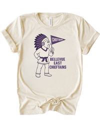 Bellevue East Chieftains Mascot Tee & Sweatshirt
