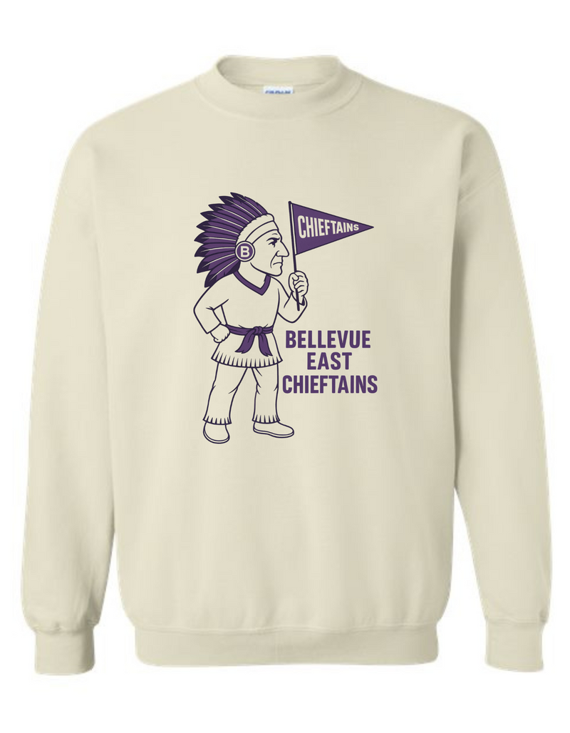 Bellevue East Chieftains Mascot Tee & Sweatshirt