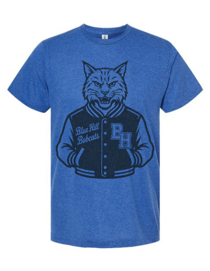 Blue Hill Bobcats Varsity Mascot Tee