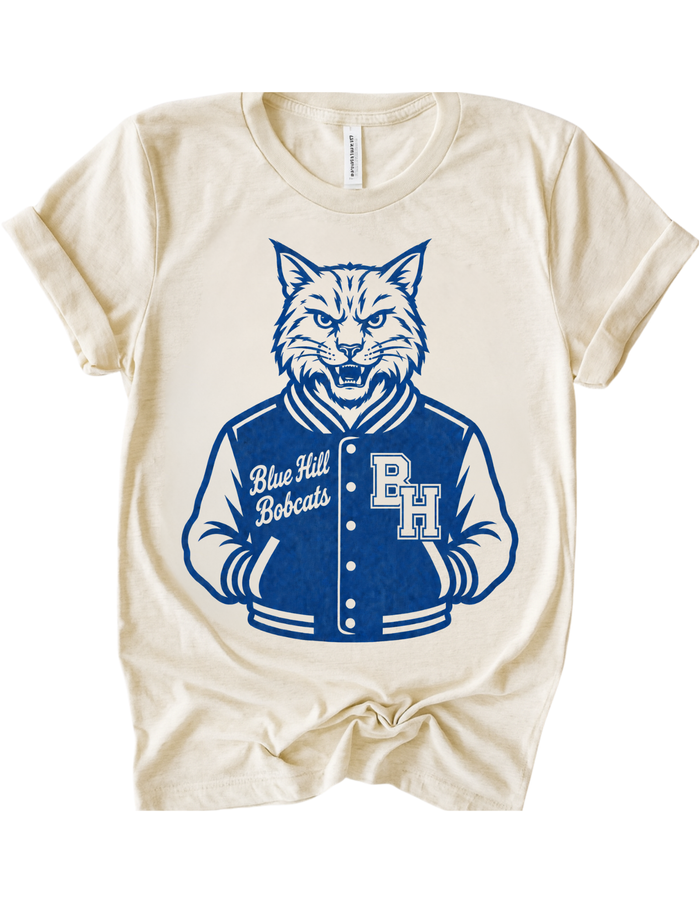 Blue Hill Bobcats Varsity Mascot Tee