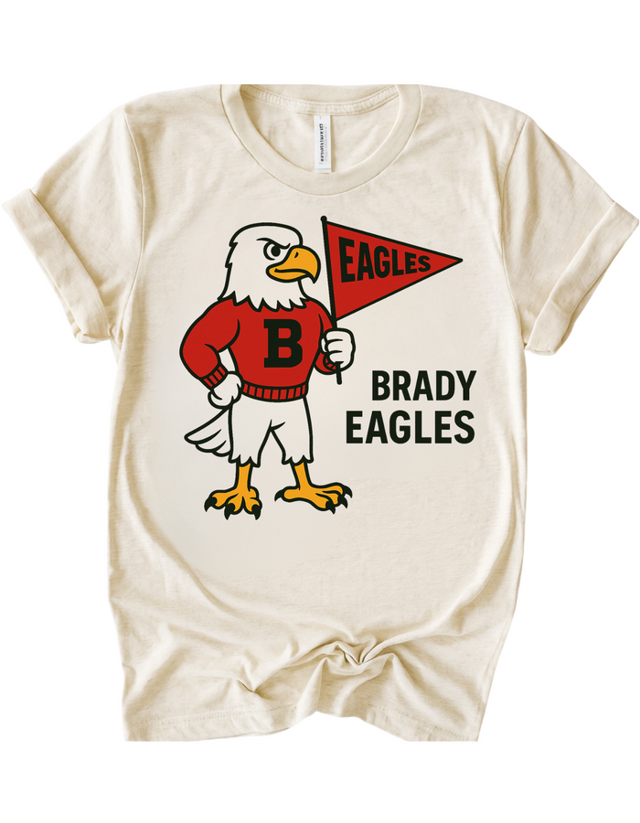 Brady Eagles Vintage Mascot Tee