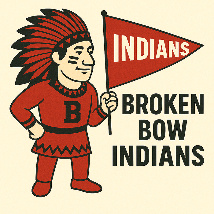 Broken Bow Indians Vintage Mascot Tee