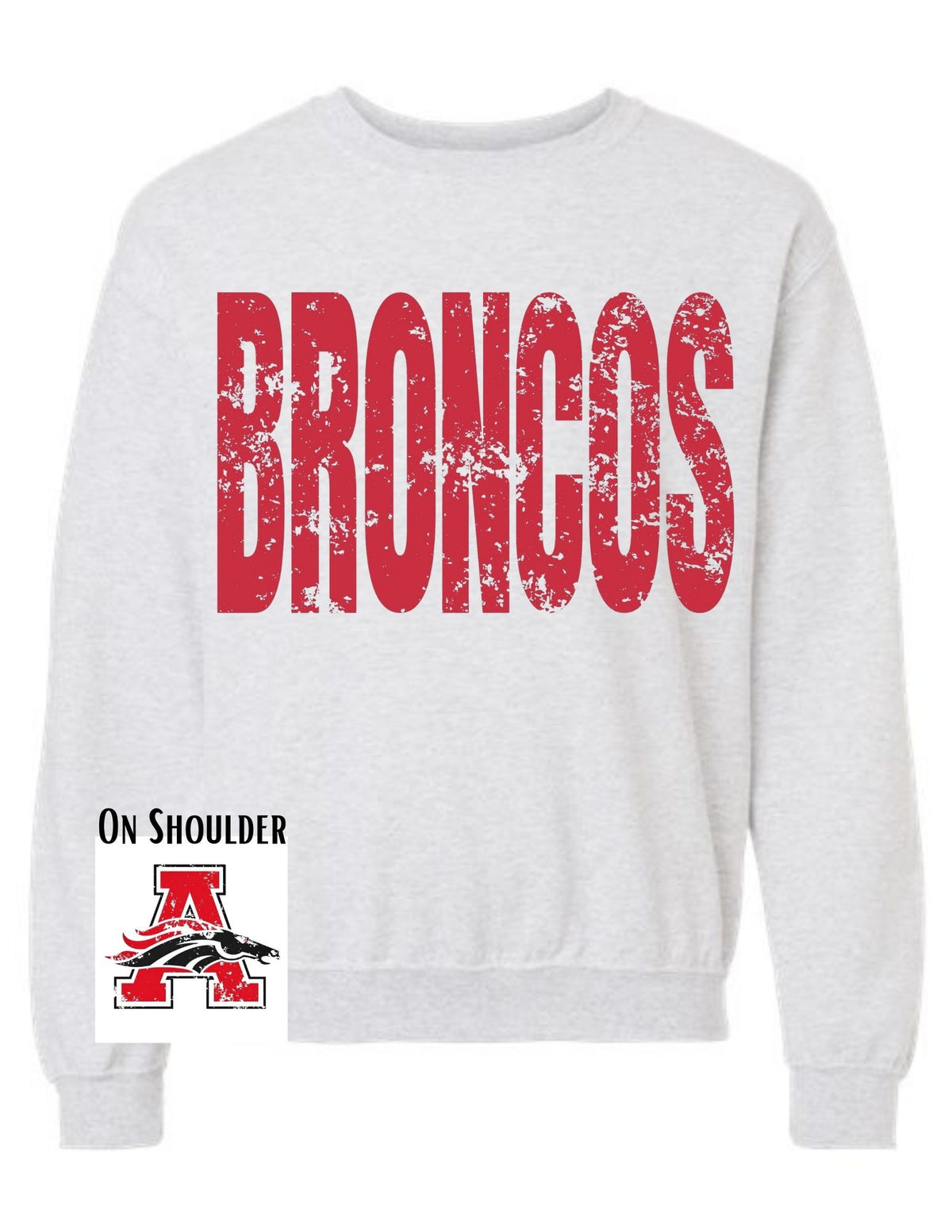 Amherst Broncos Big Print Sweatshirt