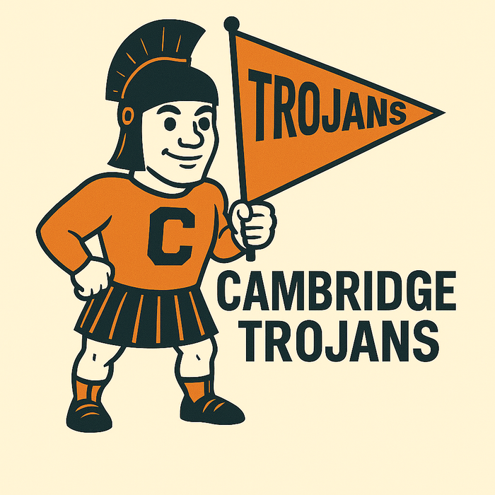 Cambridge Trojans Vintage Mascot Tee