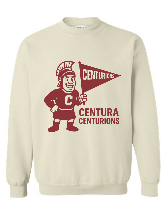 Centura Centurions Vintage Mascot Tee & Sweatshirt