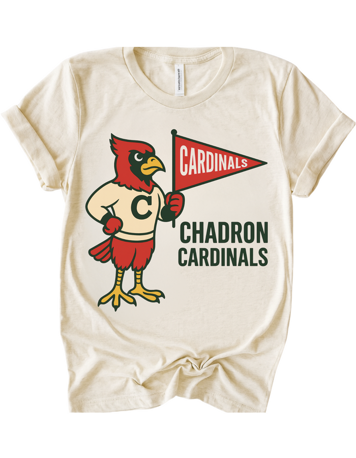 Chadron Cardinals Vintage Mascot Tee